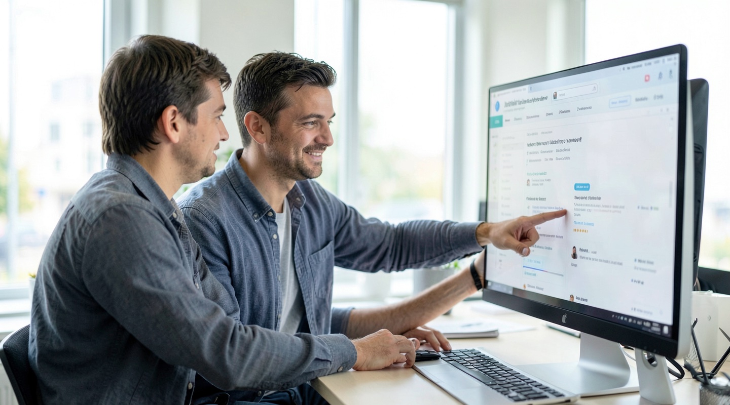 Walking a client through their new site